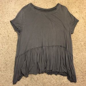 Soft Grey Peplum T-shirt - Mossimo Supply Co.